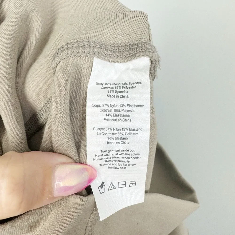 ALO YOGA | Tan Moto High Rise Full Length Leggings Women’s Size Small